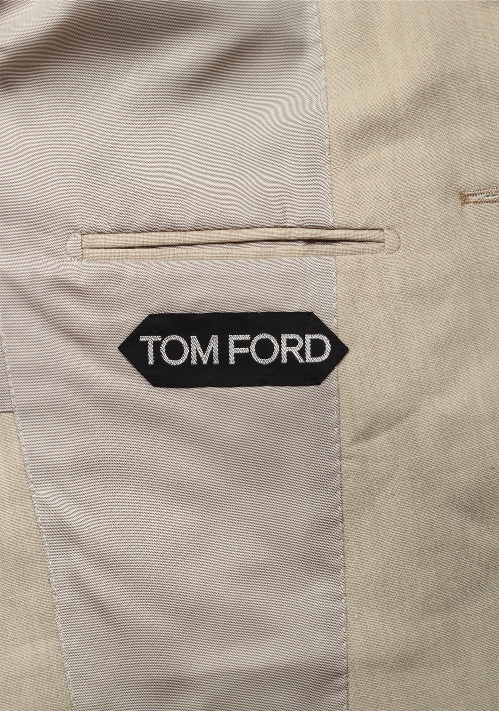 TOM FORD Shelton Beige  Size 48 / 38R U.S. In Linen