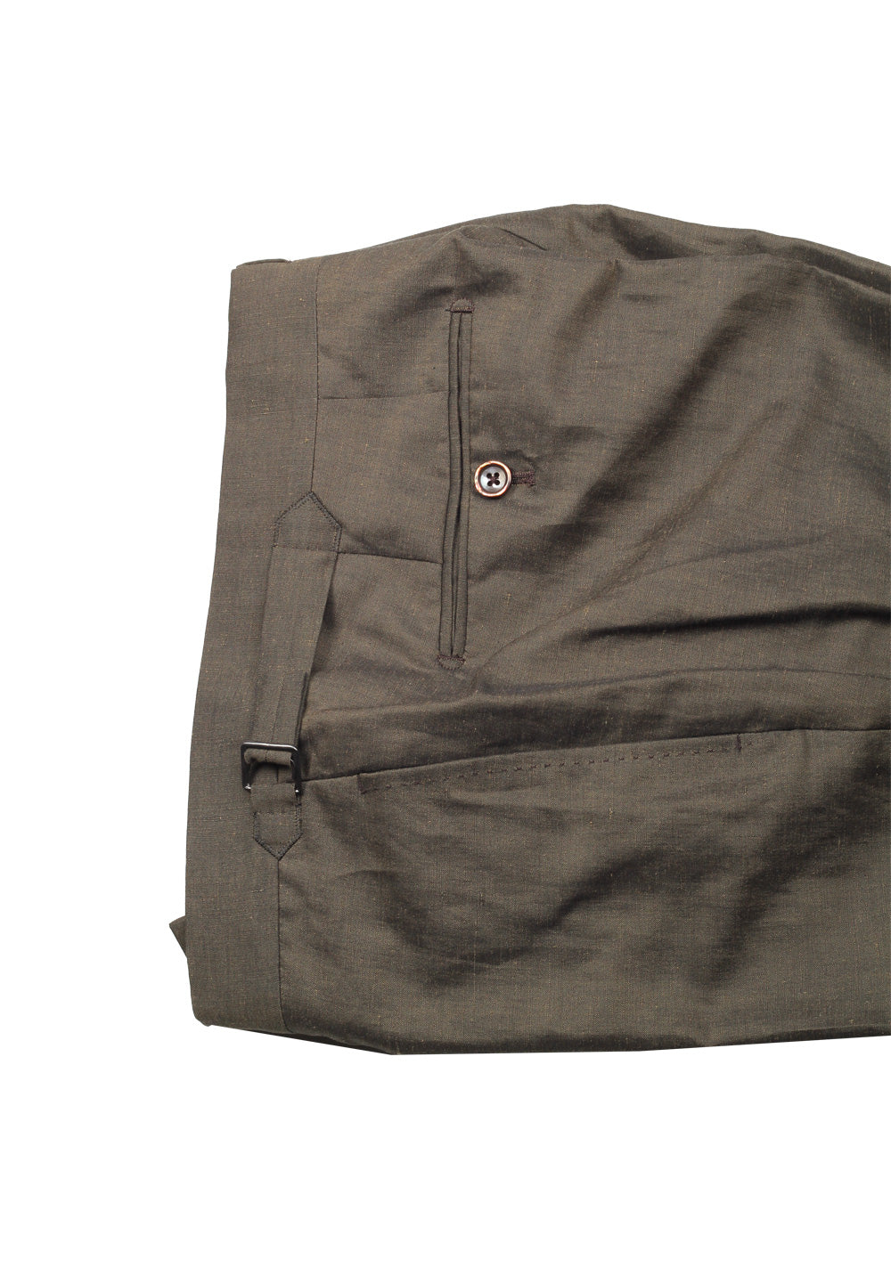 TOM FORD Shelton Green Suit Size 48 / 38R U.S. In Linen Silk