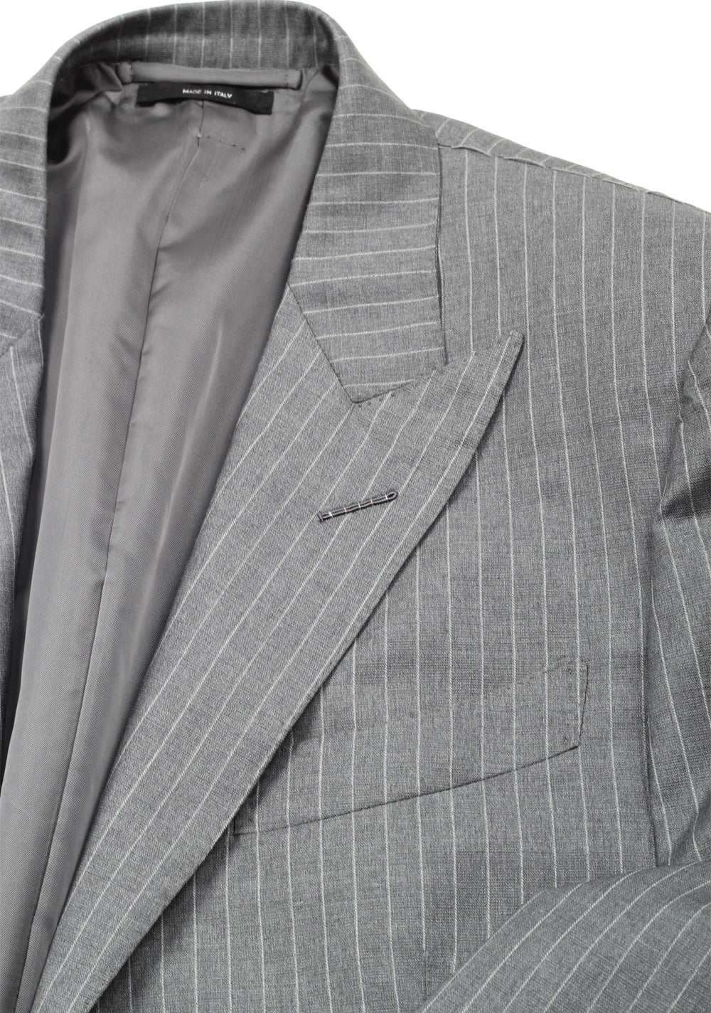TOM FORD O'Connor Striped Gray Suit Size 50 / 40R U.S. In Wool