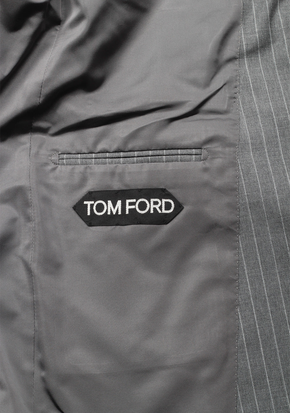 TOM FORD O'Connor Striped Gray Suit Size 50 / 40R U.S. In Wool
