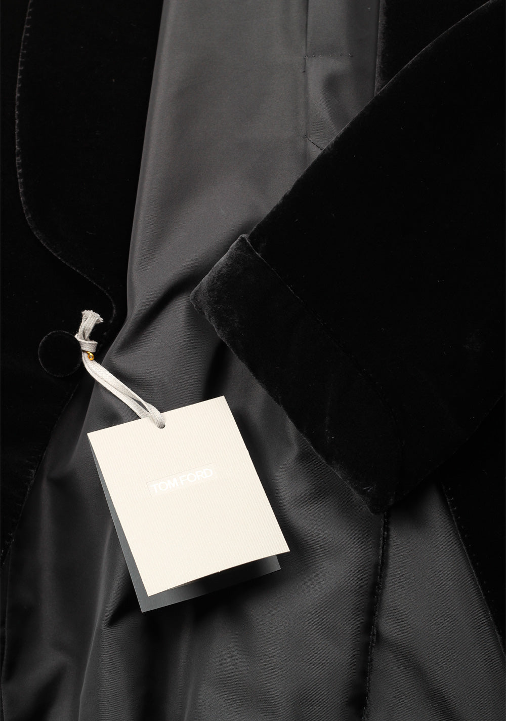 TOM FORD Buckley Black Velvet Sport Coat Tuxedo Dinner Jacket Size 48 / 38R U.S. Base V