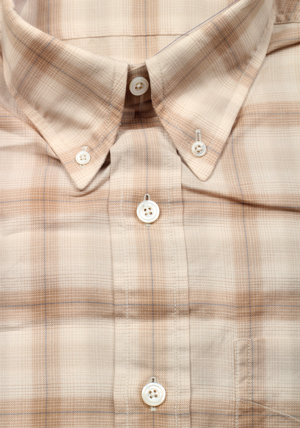 TOM FORD Checked Beige Button Down Shirt Size 40 / 15,75 U.S.