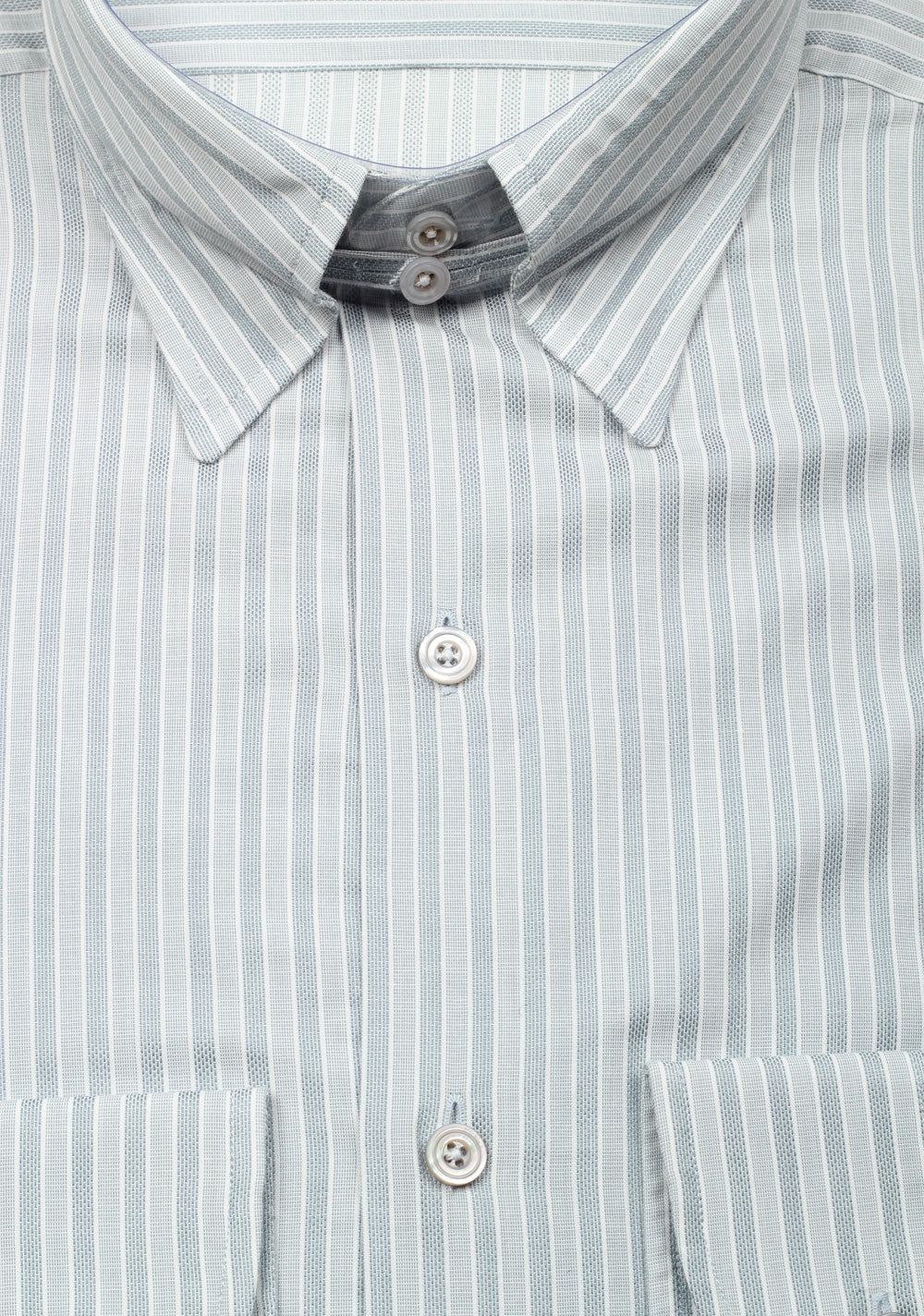 TOM FORD Striped Gray High Collar Dress Shirt Size 40 / 15,75 U.S.