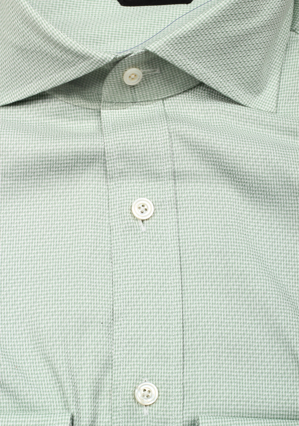 TOM FORD White Green Dress Shirt Size 40 / 15,75 U.S.