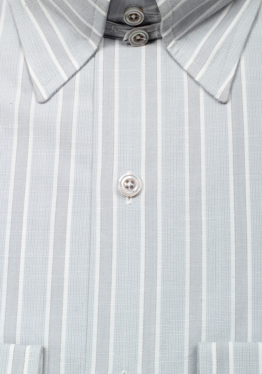 TOM FORD Striped Gray High Collar Dress Shirt Size 40 / 15,75 U.S.