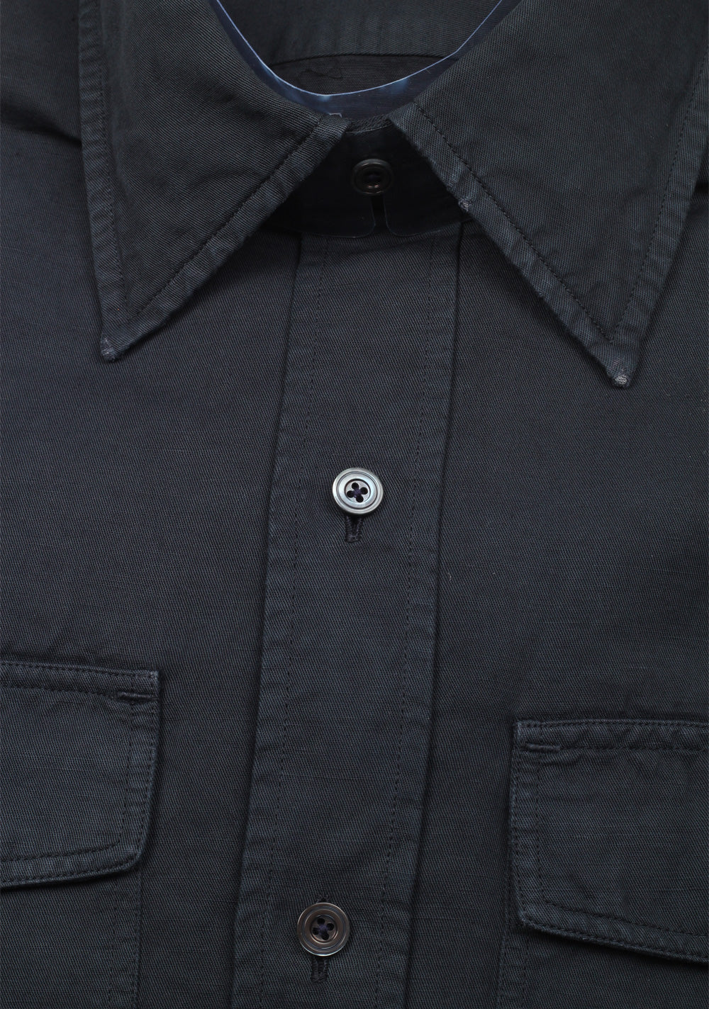 TOM FORD Solid Black Casual Shirt Size 41 / 16 U.S.