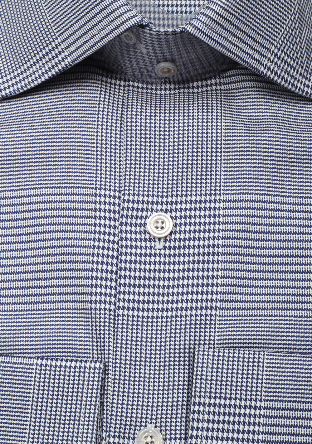TOM FORD Checked Blue Dress Shirt Size 44 / 17,5 U.S.