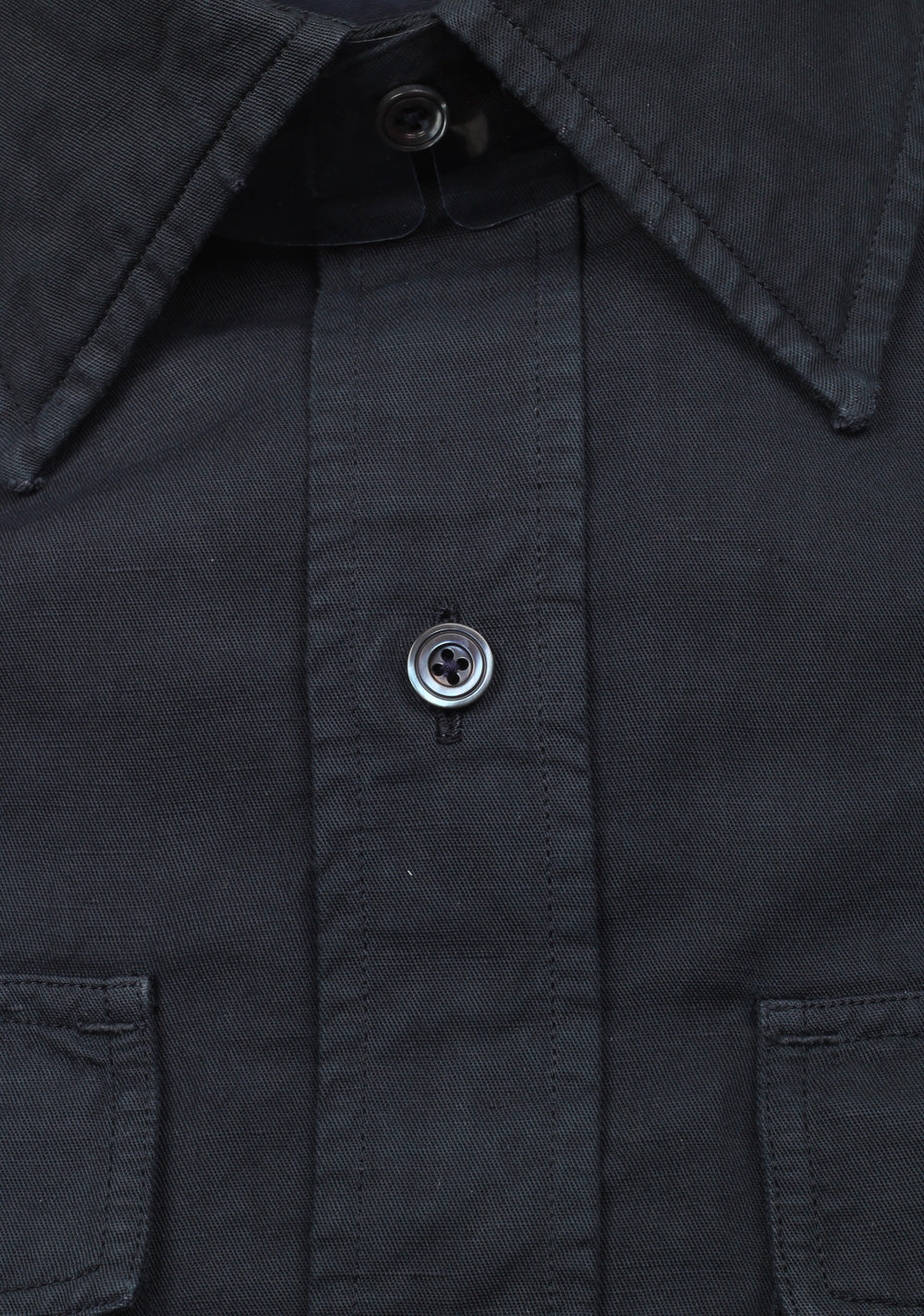 TOM FORD Solid Black Casual Shirt Size 44 / 17,5 U.S.