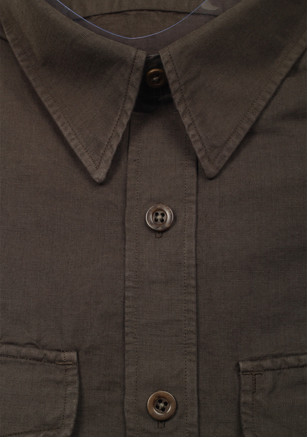 TOM FORD Solid Brown Casual Shirt Size 45 / 18 U.S.