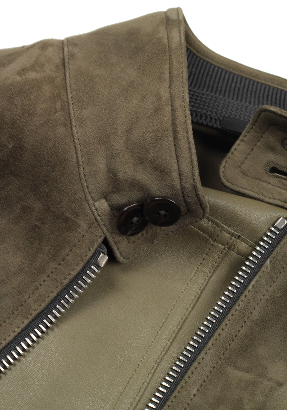 TOM FORD Green Lamb Leather Suede Jacket Coat Size 48 / 38R U.S. Outerwear