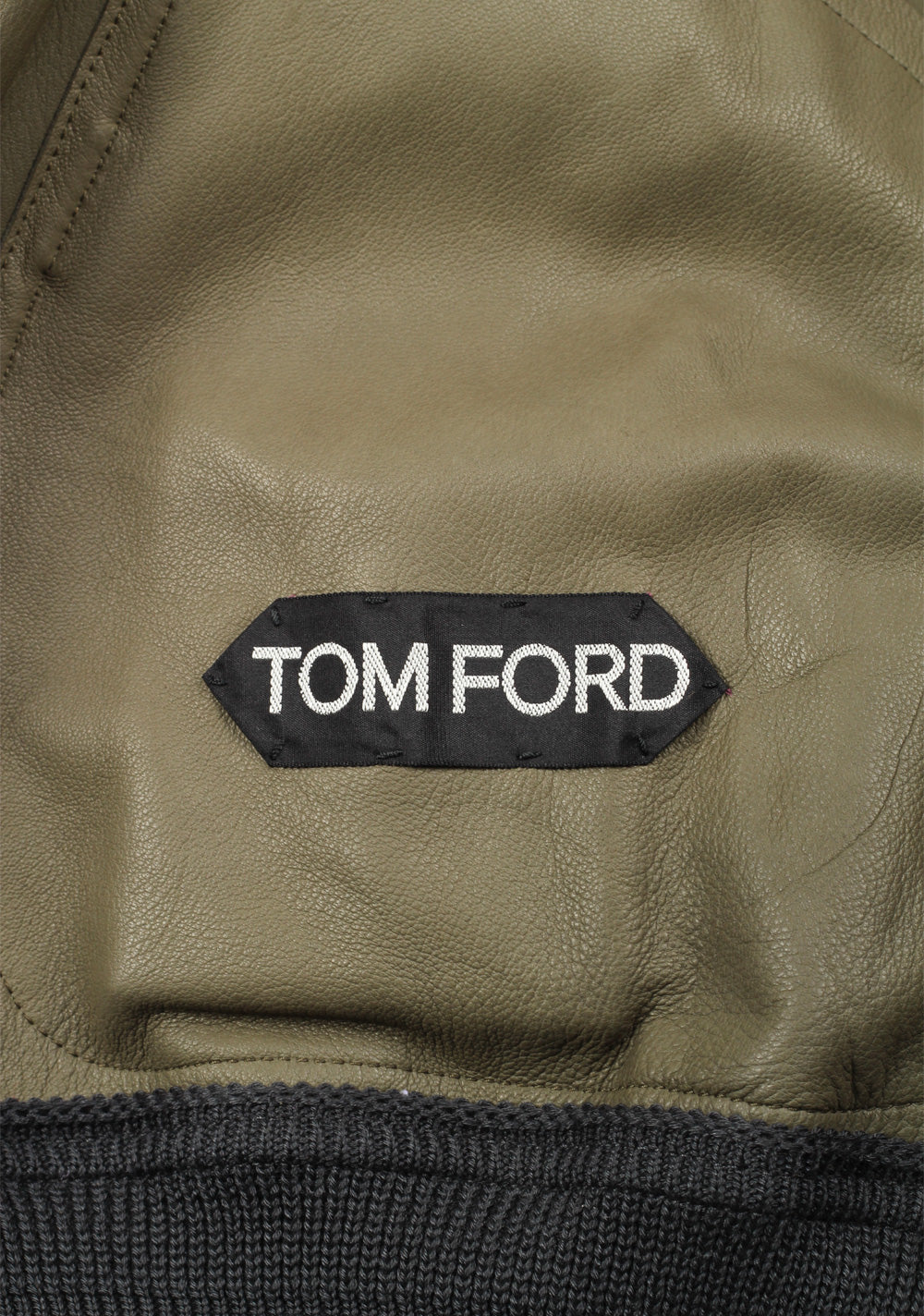 TOM FORD Green Lamb Leather Suede Jacket Coat Size 48 / 38R U.S. Outerwear