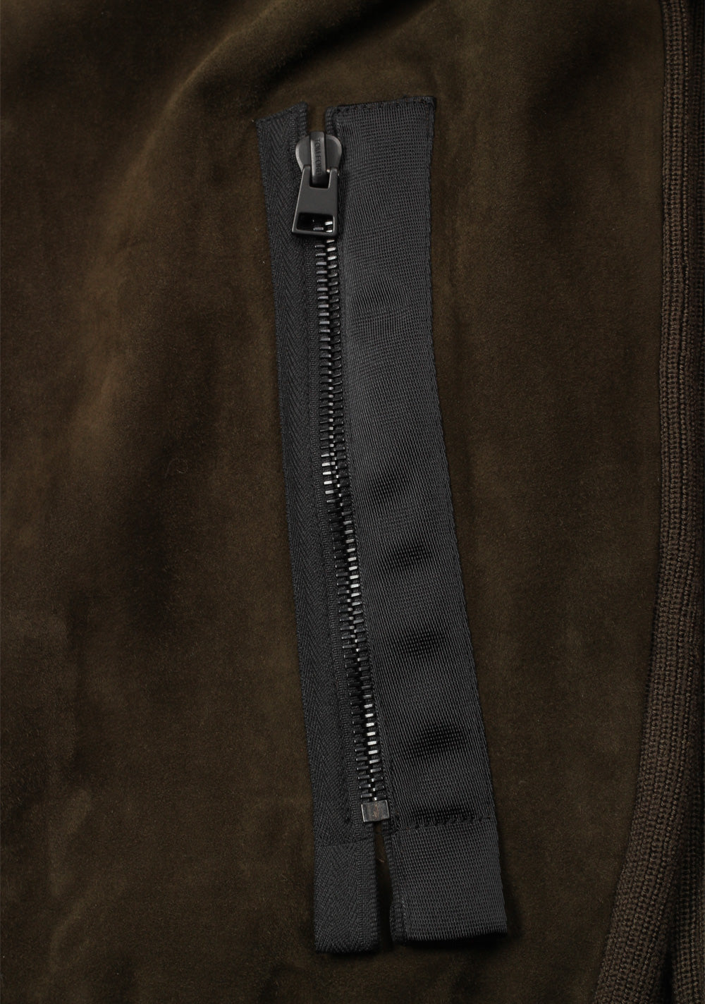 TOM FORD Brown Suede Zipper Cardigan Size 52 / 42R U.S. In Wool