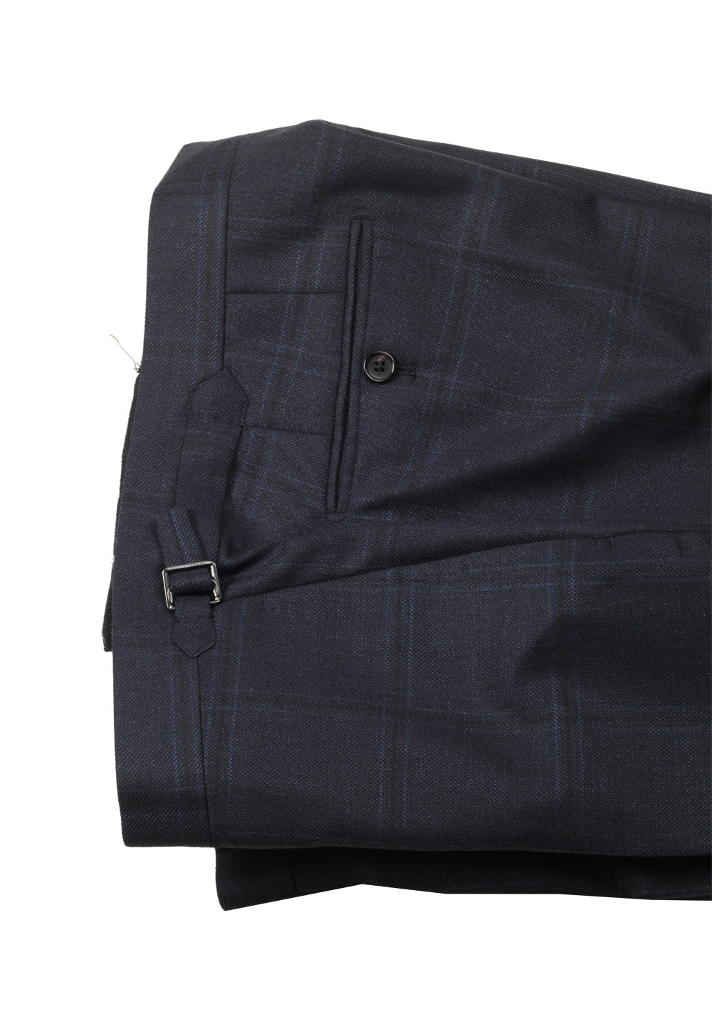 TOM FORD Shelton Checked Blue Suit Size 54 / 44R U.S. In Wool Silk