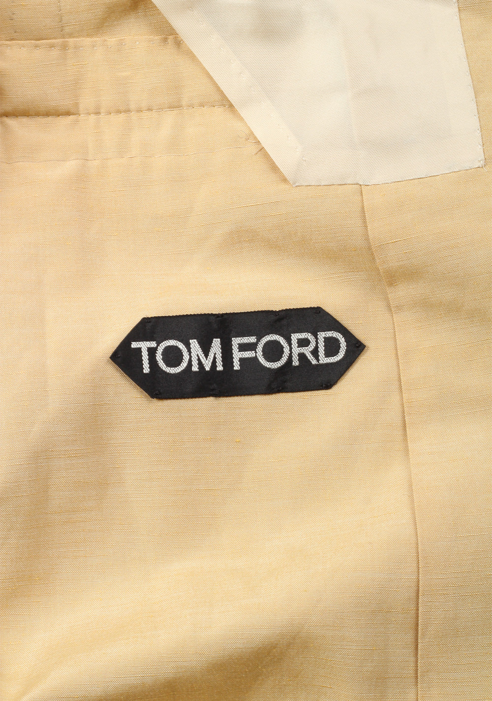 TOM FORD Shelton Beige Suit Size 48 / 38R U.S. In Linen Silk