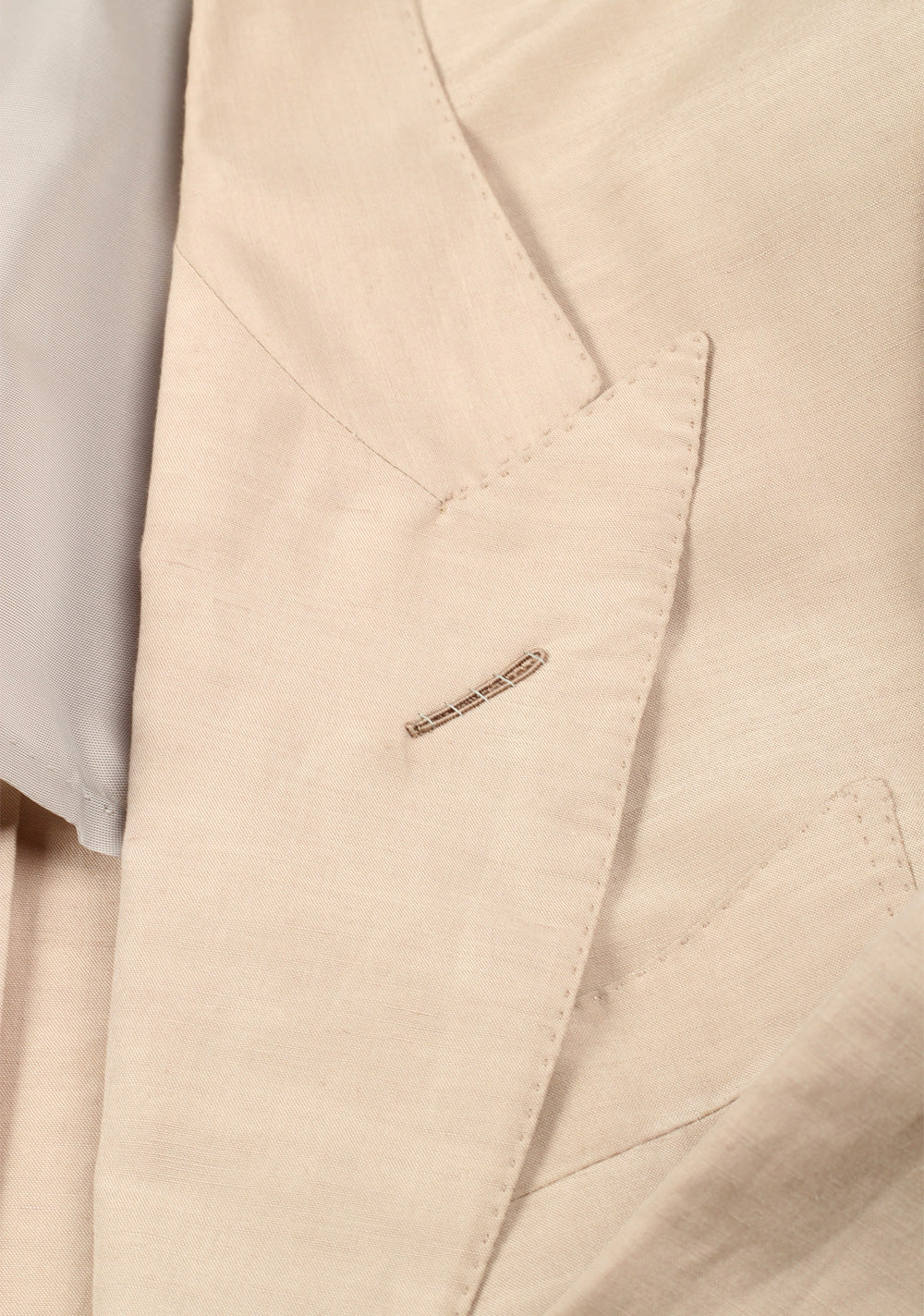 TOM FORD Shelton Beige Suit Size 48 / 38R U.S. In Linen Silk