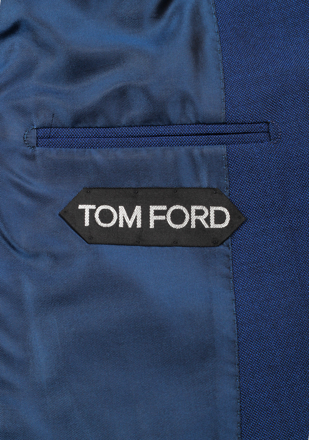 TOM FORD Shelton Blue Suit Size 50 / 40R U.S. In Mohair
