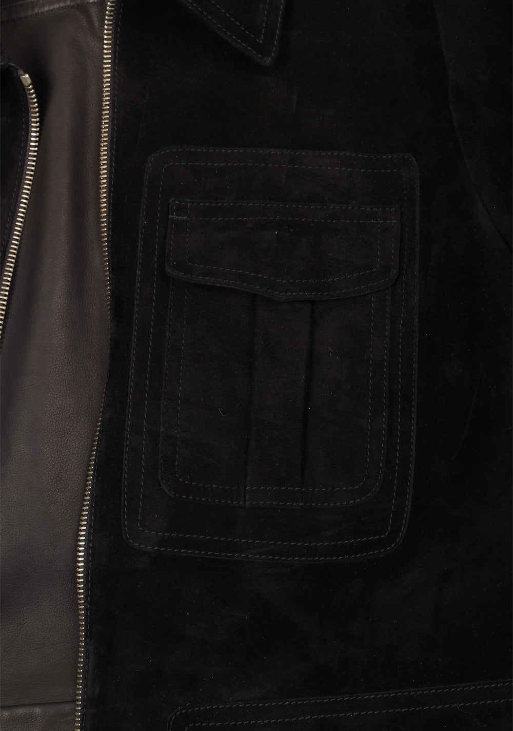 TOM FORD Military Leather Suede Jacket Coat Size 48 / 38R U.S. Outerwear