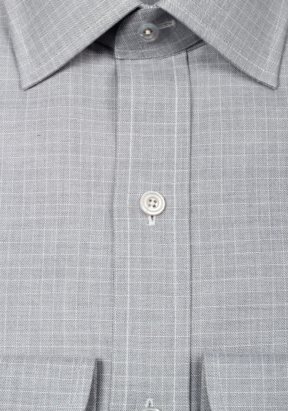 TOM FORD Patterned Gray Dress Shirt Size 43 / 17 U.S.