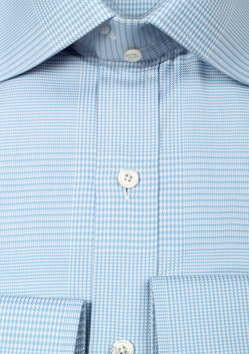 TOM FORD Checked Blue Dress Shirt Size 45 / 17,75 U.S.