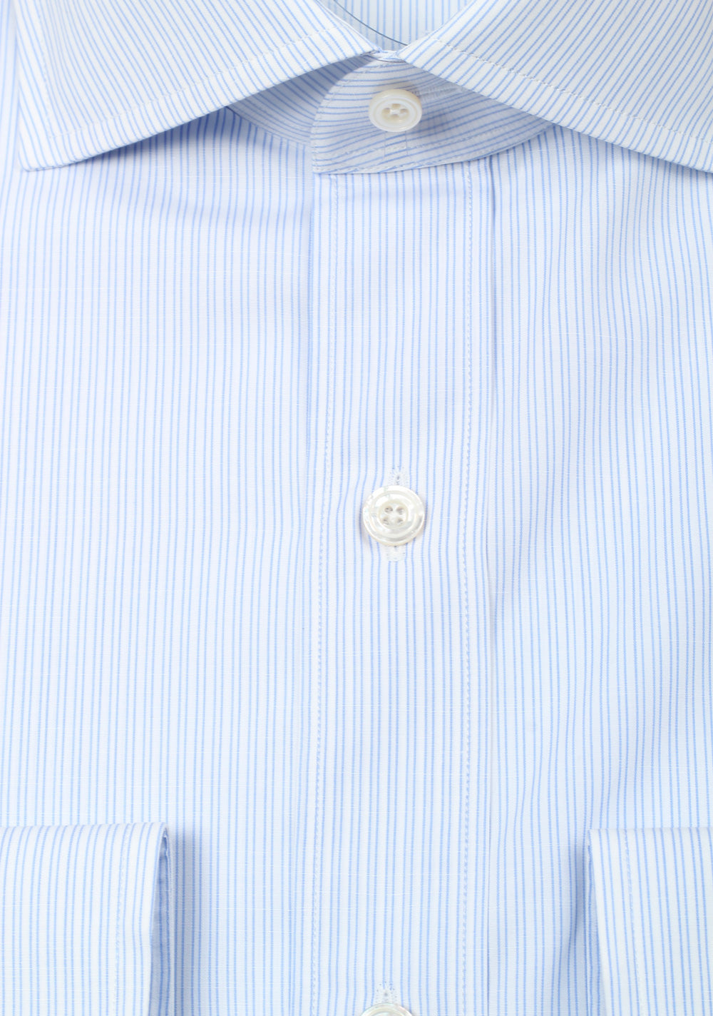 TOM FORD Striped Blue White Dress Shirt Size 45 / 17,75 U.S.