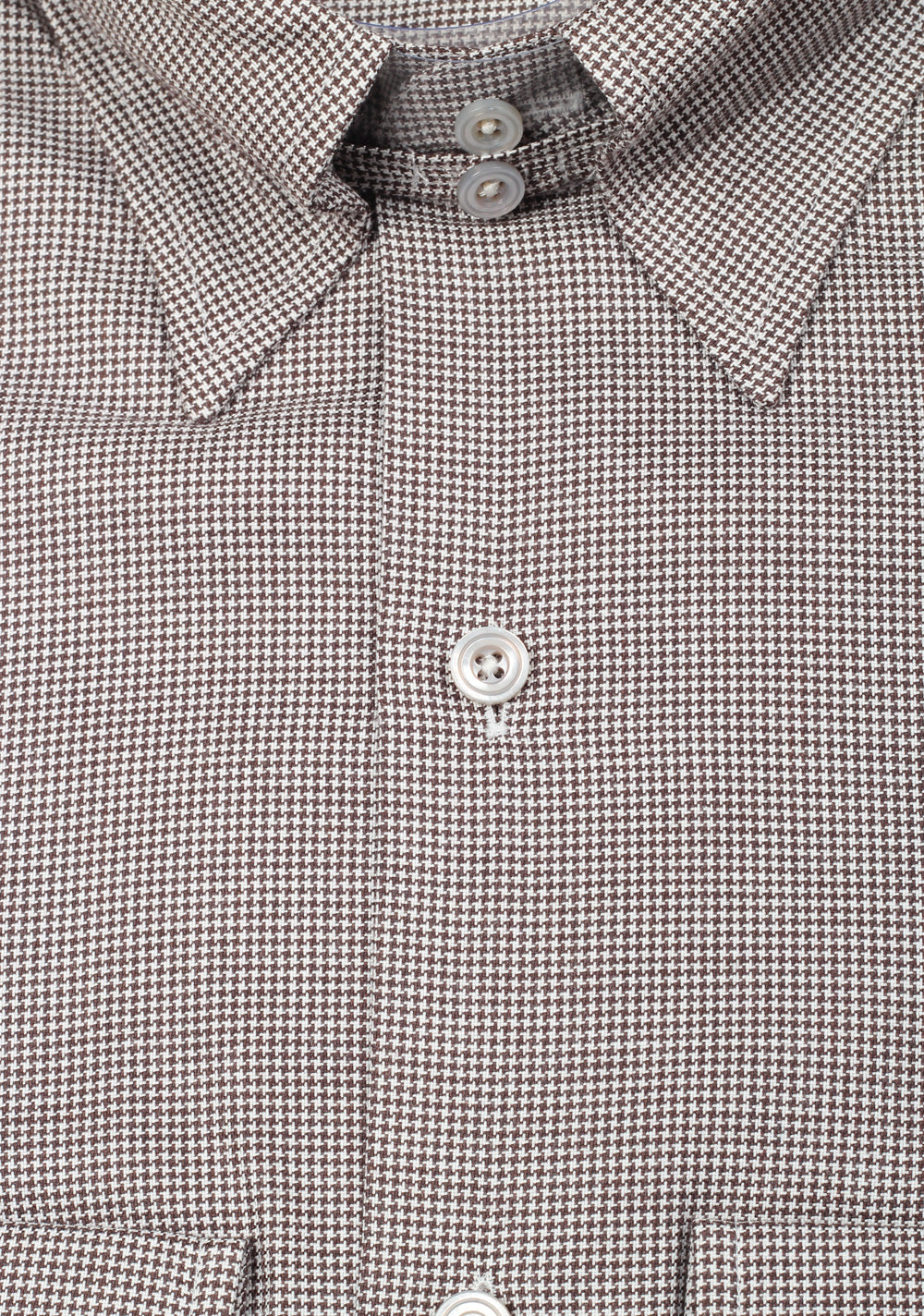 TOM FORD Checked Gray High Collar Dress Shirt Size 40 / 15,75 U.S.