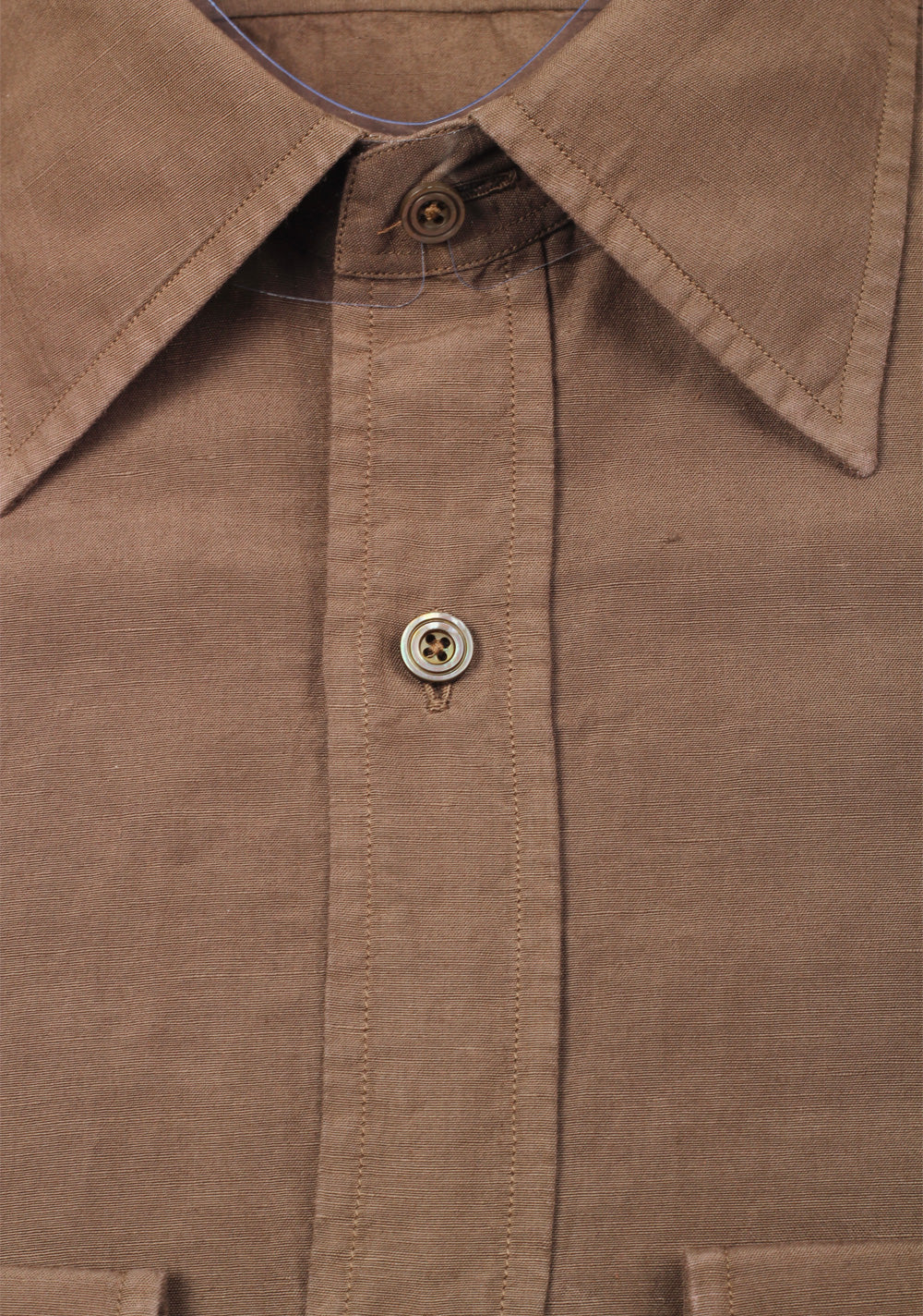 TOM FORD Solid Brown Dress Shirt Size 40 / 15,75 U.S.