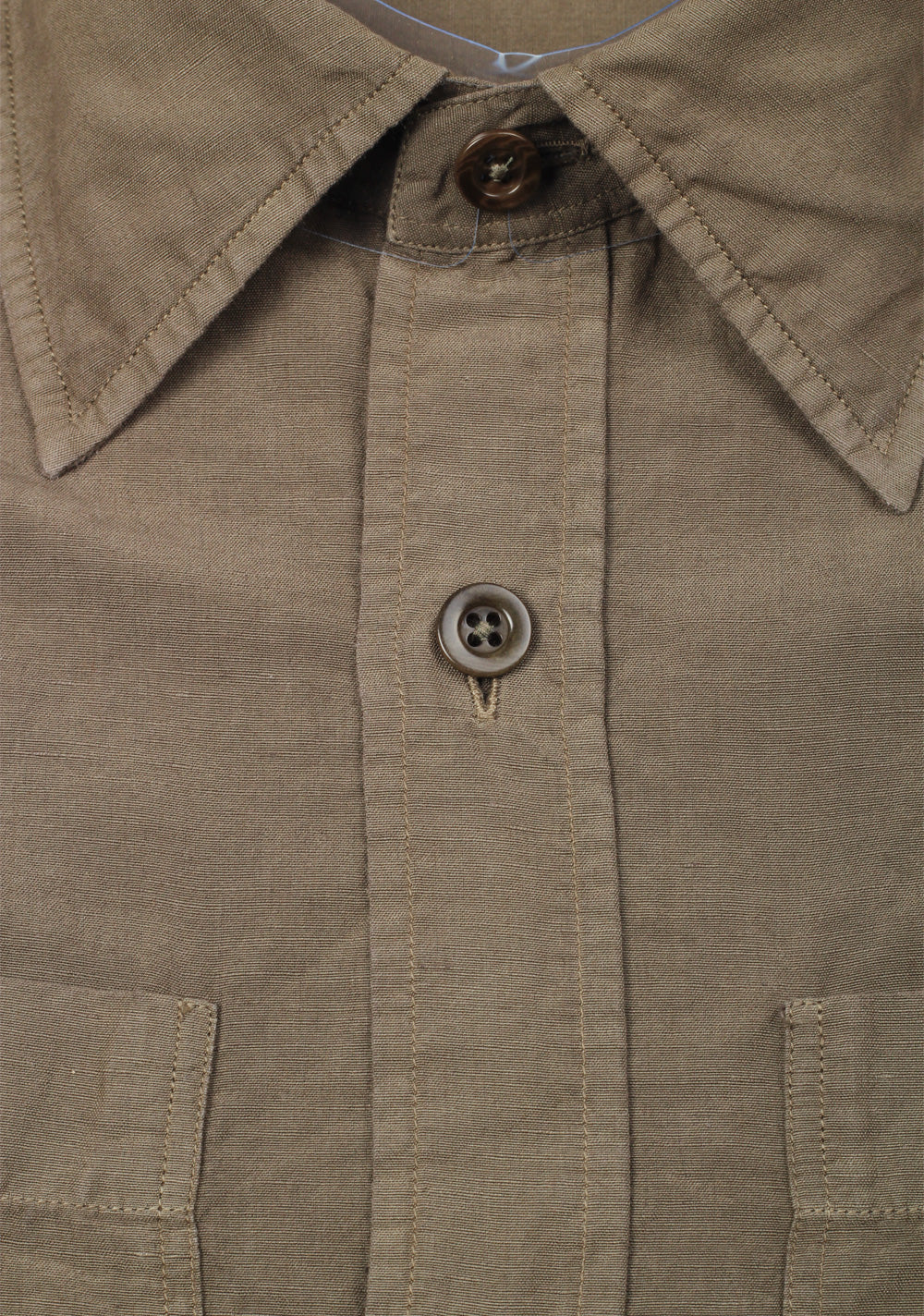 TOM FORD Solid Brown Casual Shirt Size 40 / 15,75 U.S.