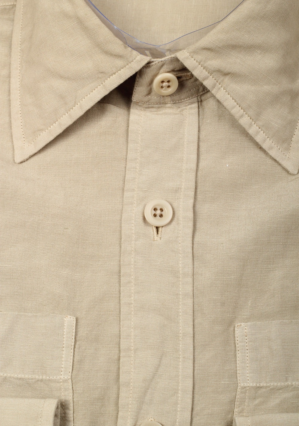 TOM FORD Solid Beige Casual Shirt Size 40 / 15,75 U.S.