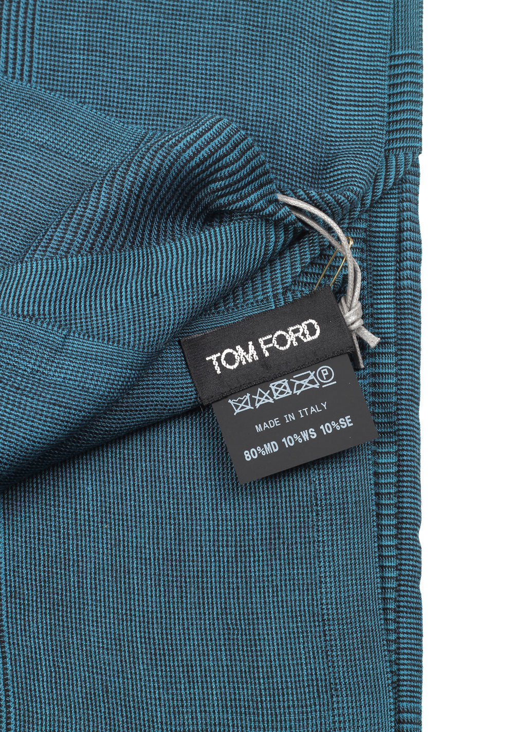 Tom Ford Green Modal Cashmere Silk Signature Scarf 75" / 30"