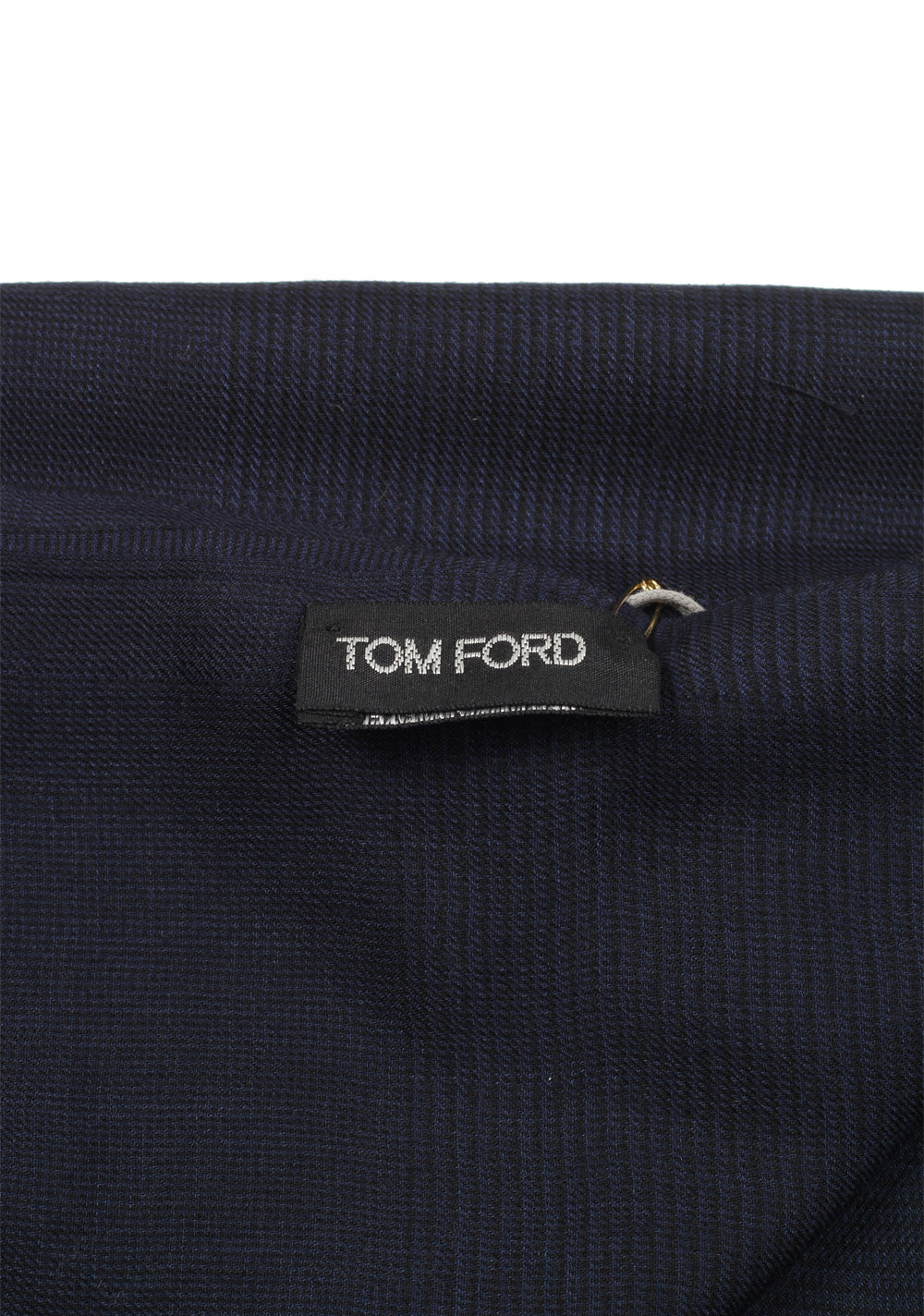 Tom Ford Blue Modal Cashmere Silk Signature Scarf 75" / 30"