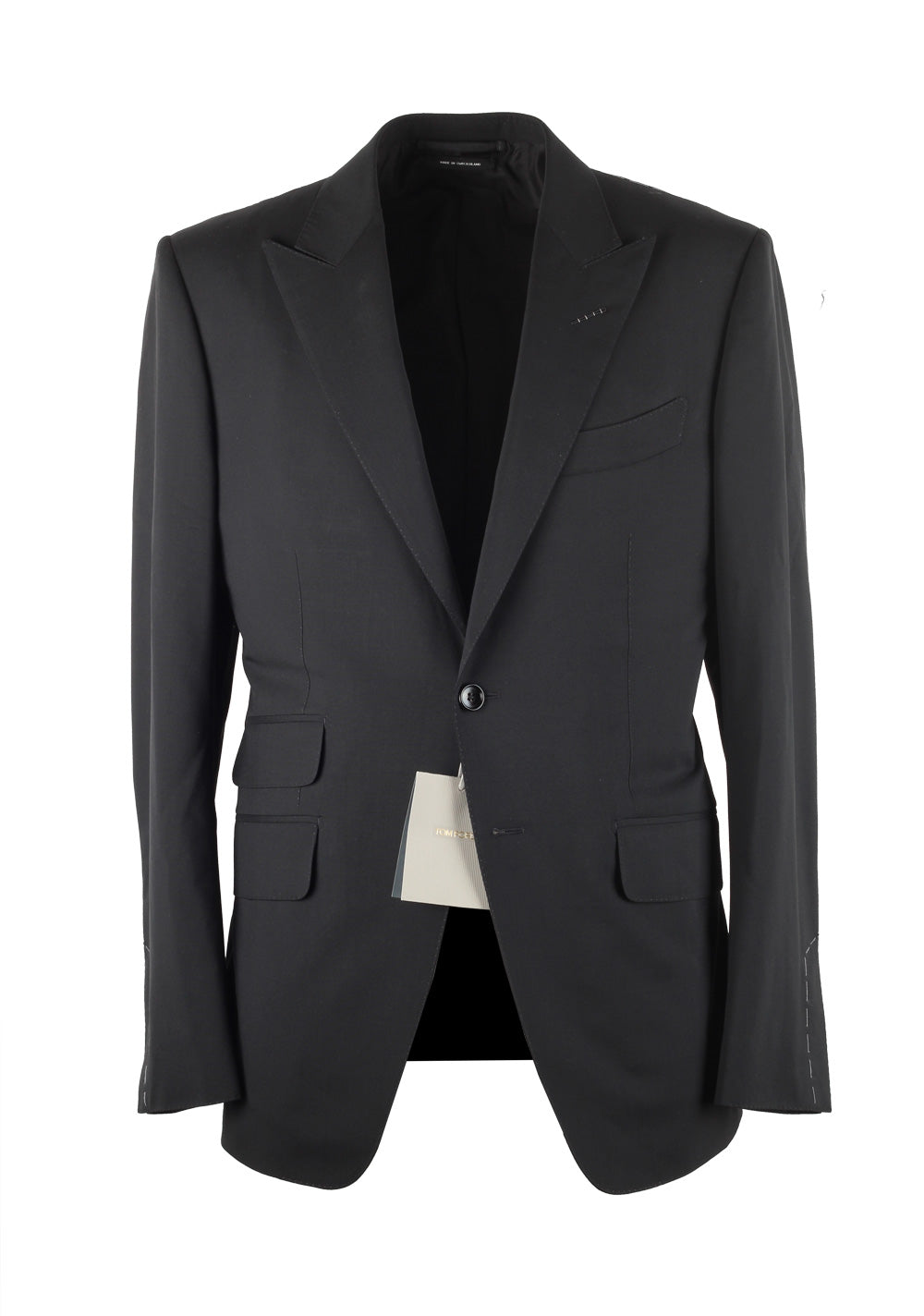 TOM FORD O'Connor Black Suit Size 48C / 38S U.S. Wool Silk Fit Y