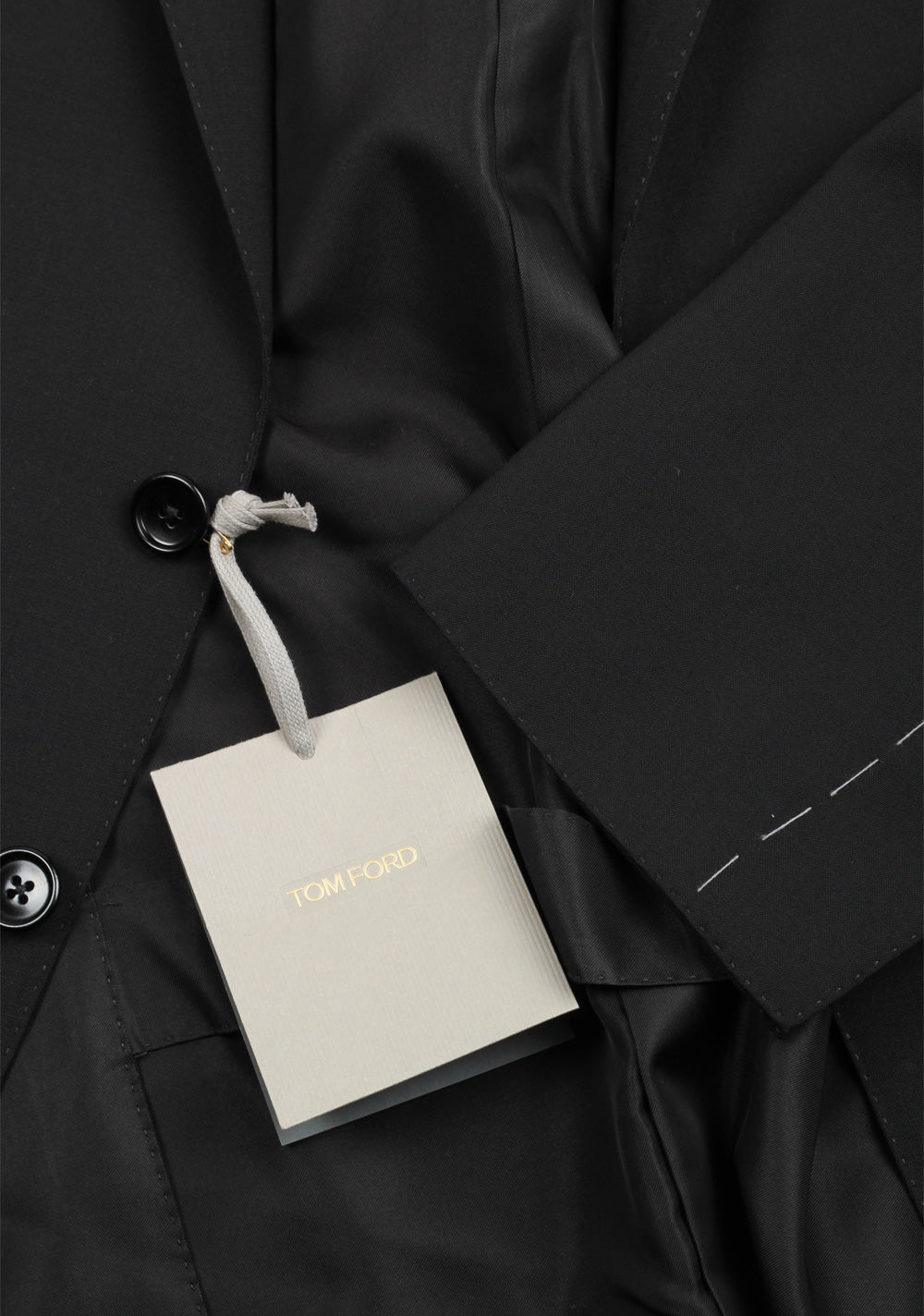 TOM FORD O'Connor Black Suit Size 48C / 38S U.S. Wool Silk Fit Y