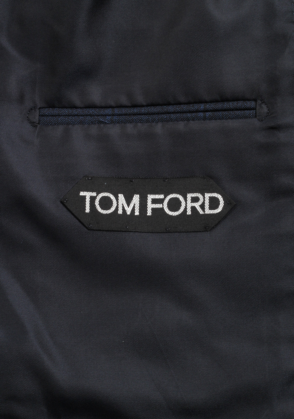 TOM FORD Shelton Blue Checked Suit Size 52 / 42R U.S. In Wool