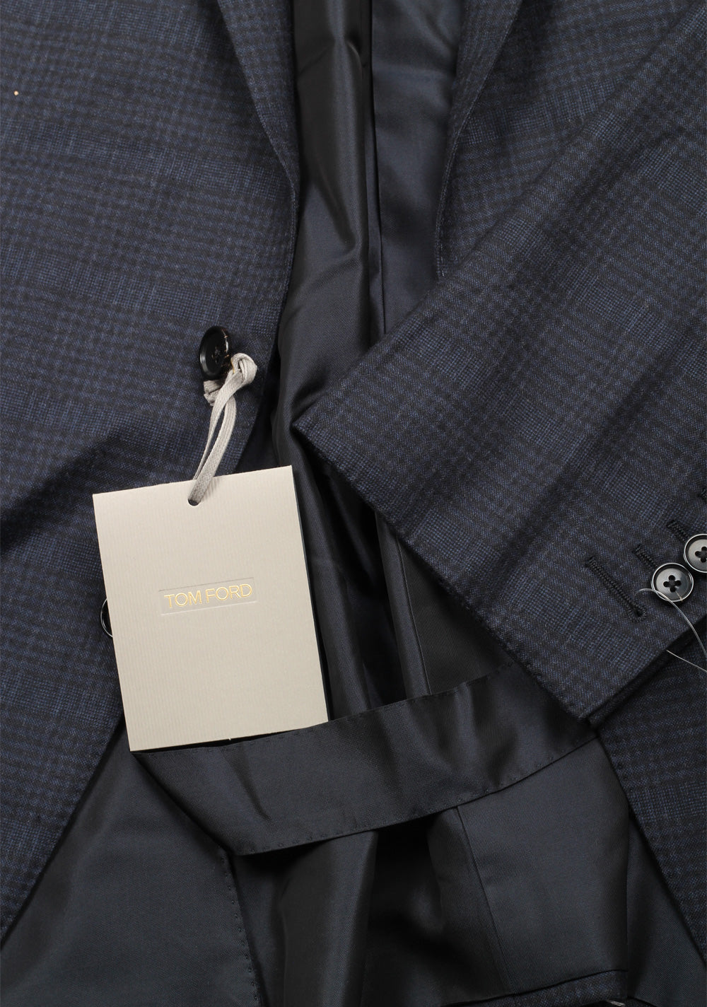 TOM FORD O'Connor Blue Checkend Suit Size 58 / 48R U.S. Fit Y