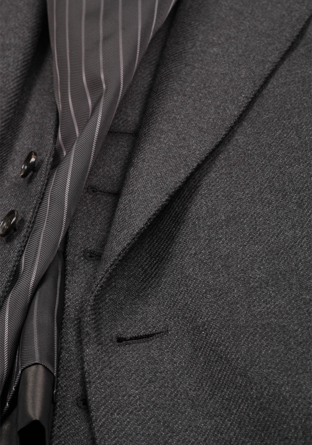 TOM FORD Shelton Solid Gray 3 Piece Suit Size 46 / 36R U.S. Wool