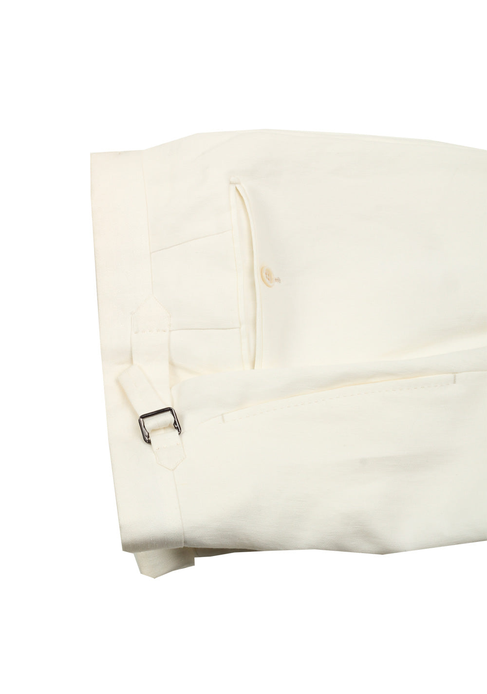TOM FORD Regency Solid Off White Suit Size 46 / 36R U.S. Linen Base B