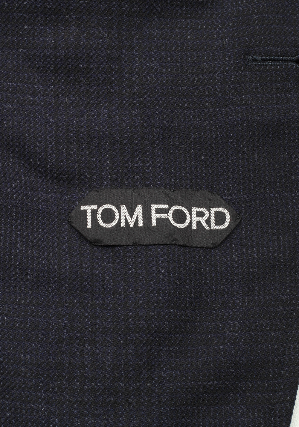 TOM FORD Shelton Checked Blue Sport Coat Size 46 / 36R In Wool Cashmere