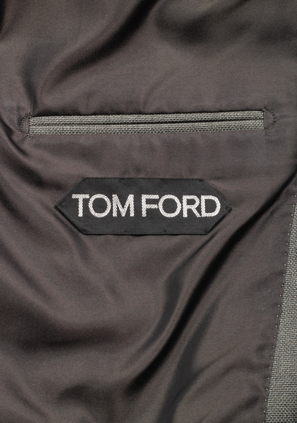 TOM FORD Shelton Double Breasted Gray Sport Coat Size 46 / 36R In Wool
