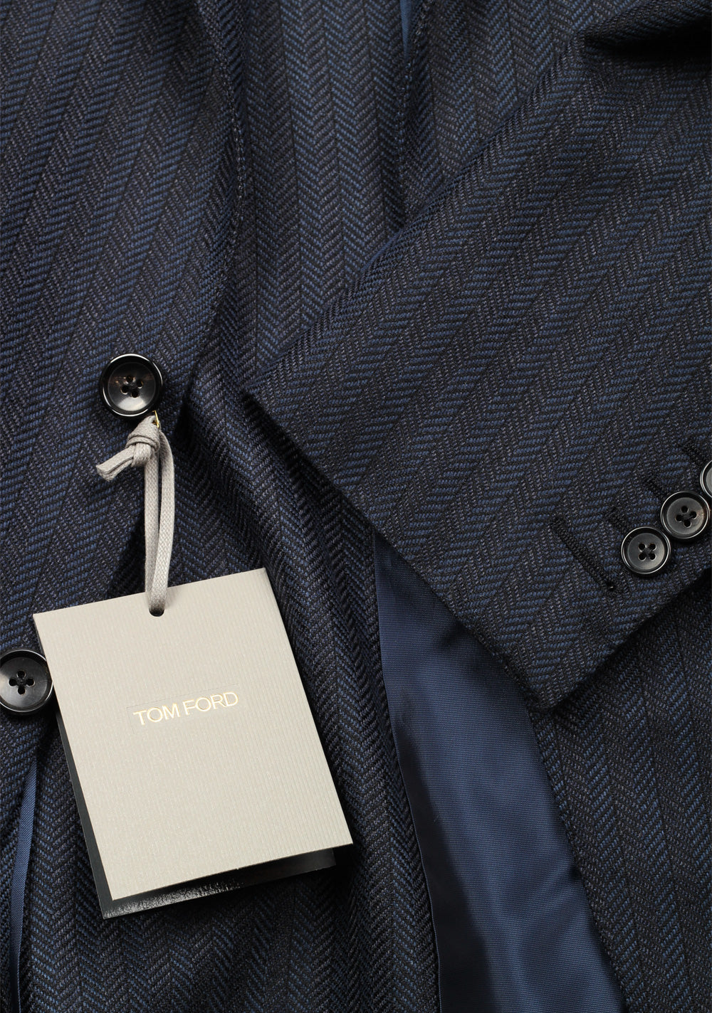TOM FORD Buckley Blue Sport Coat Size 48 / 38R U.S. Base E