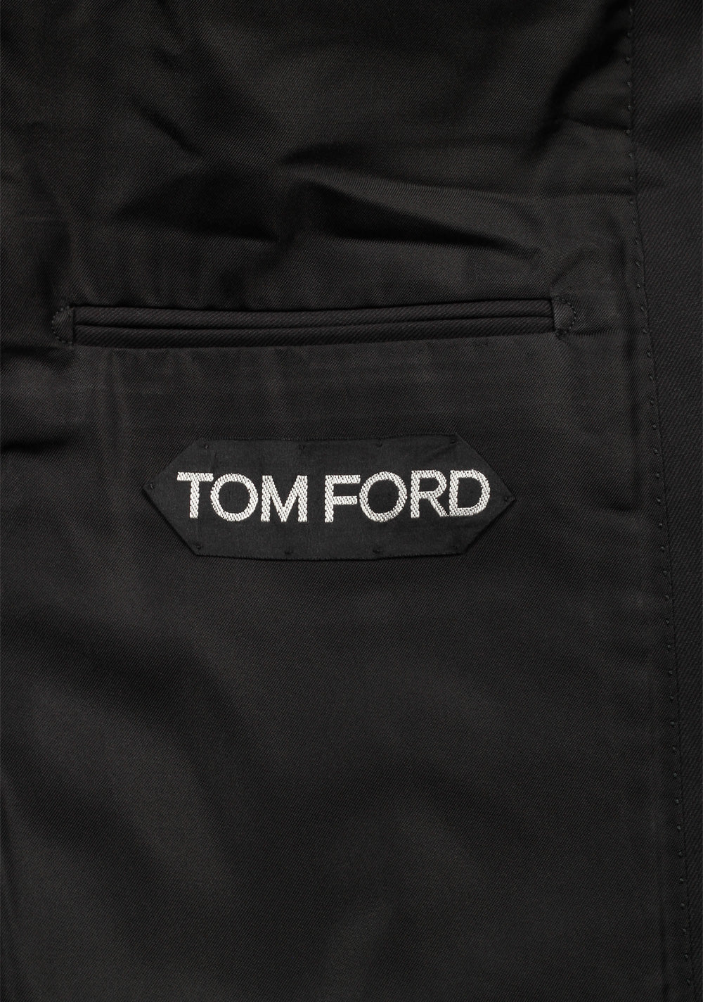 TOM FORD Windsor Black 3 Piece Suit Size 52 / 42R U.S. Wool