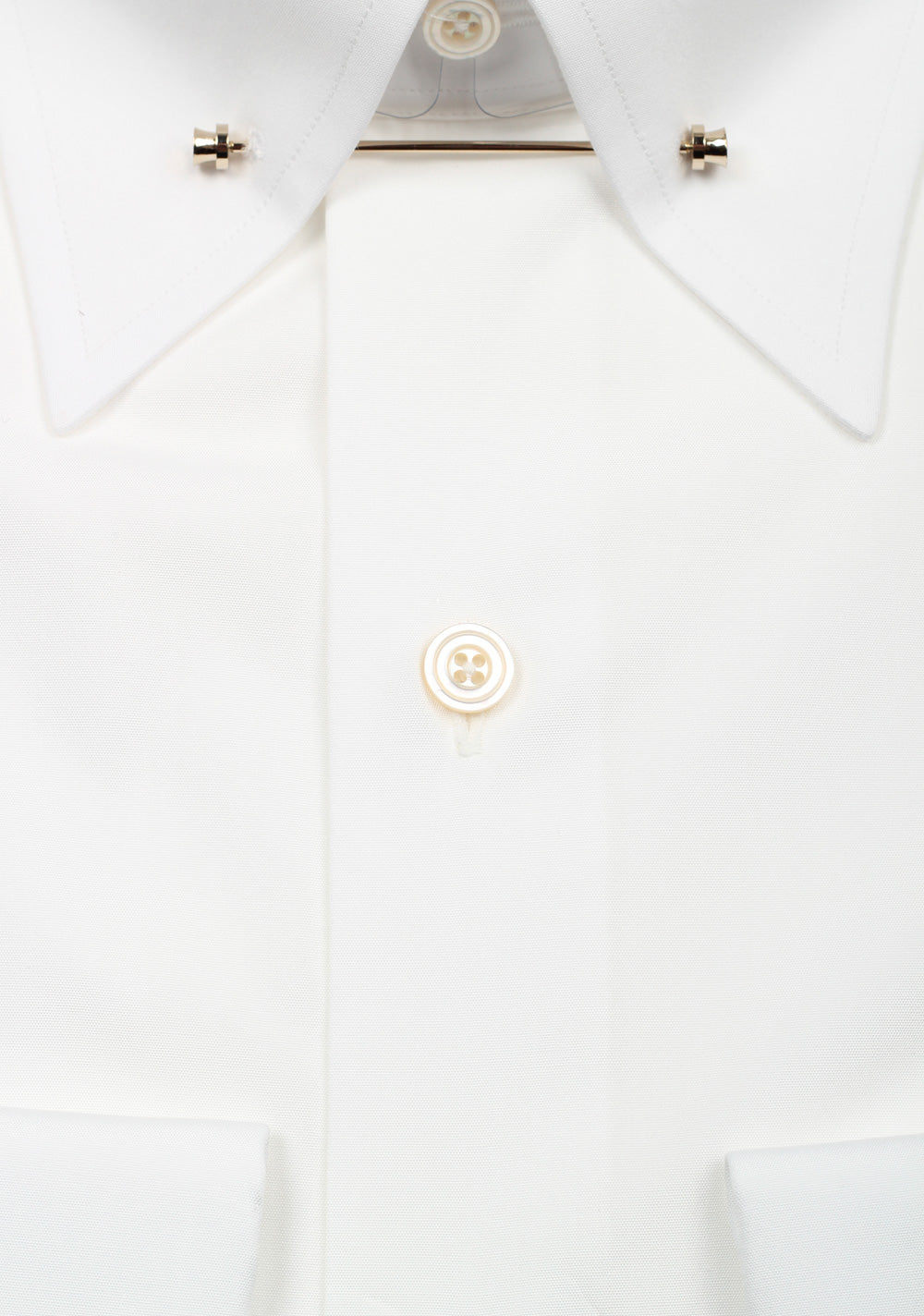 TOM FORD Solid White Dress Poplin Shirt French Cuffs Size 41 / 16 U.S. Slim Fit