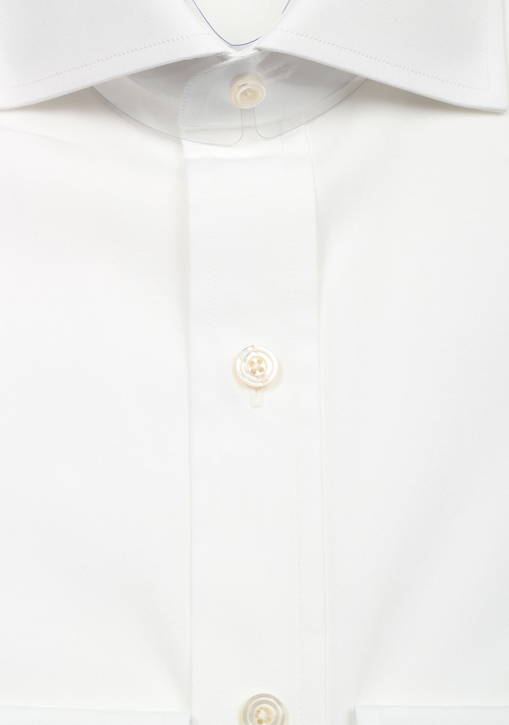 TOM FORD Solid White Dress Spread Shirt Barrel Cuffs Size 38 / 15 U.S. Slim Fit