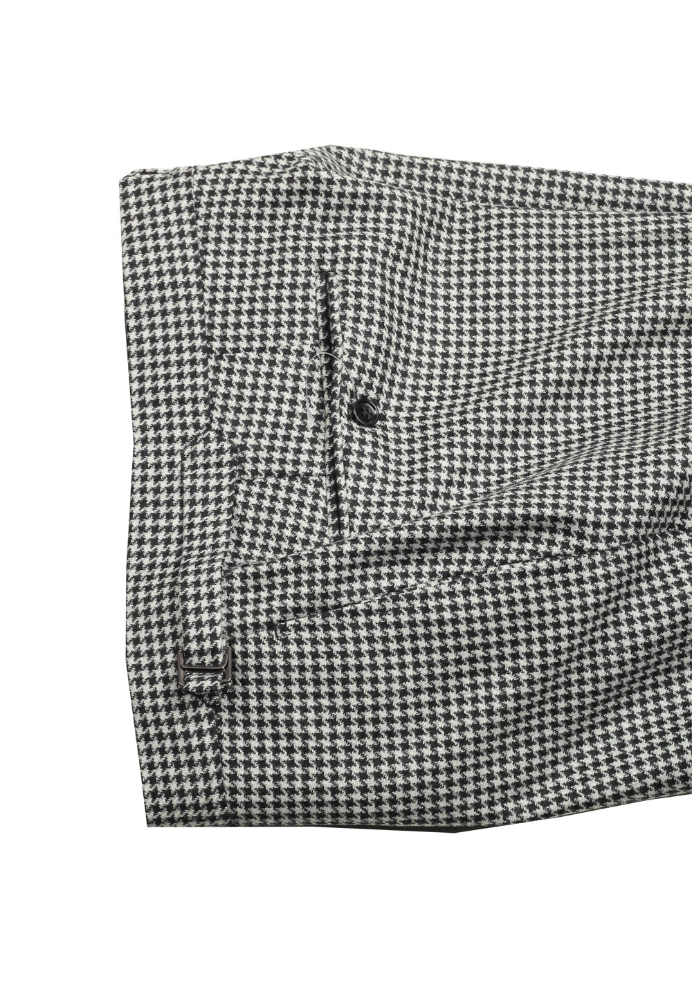 TOM FORD Shelton Houndstooth Black White Suit Size 54 / 44R U.S.