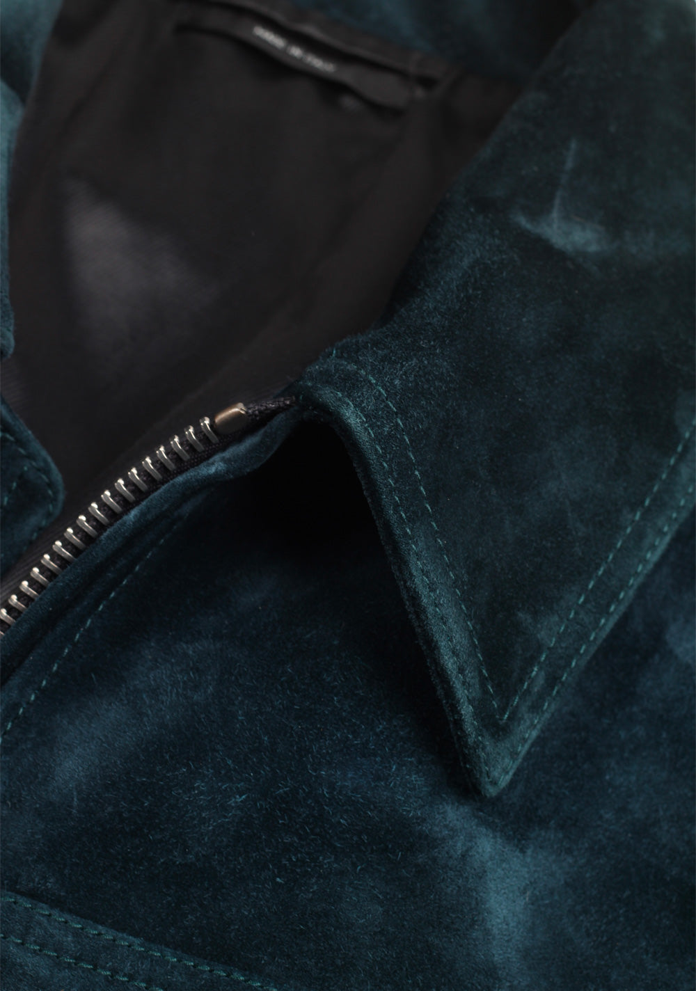 TOM FORD Teal Leather Suede Jacket Coat Size 50 / 40R U.S. Outerwear