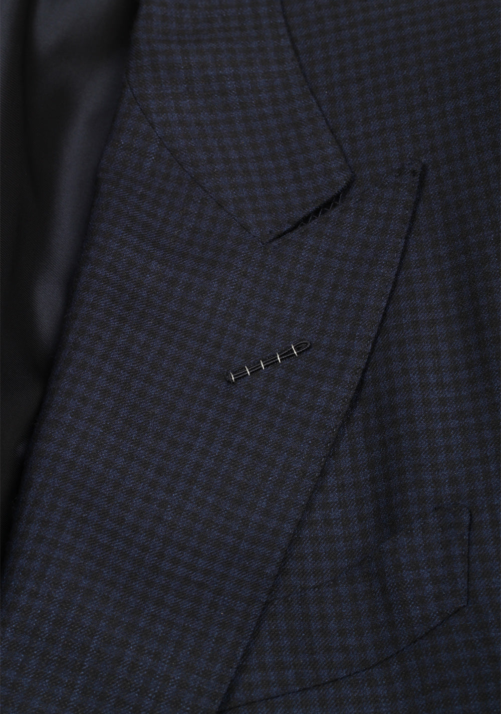 TOM FORD Shelton Checked Blue Suit Size 54 / 44R U.S. In Wool Silk