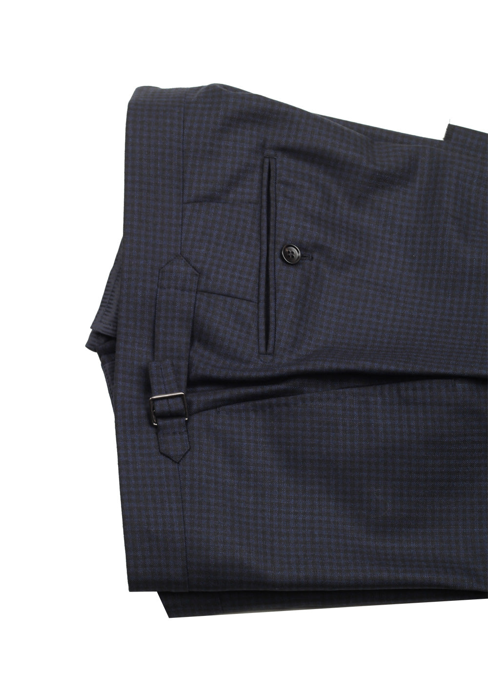 TOM FORD Shelton Checked Blue Suit Size 54 / 44R U.S. In Wool Silk
