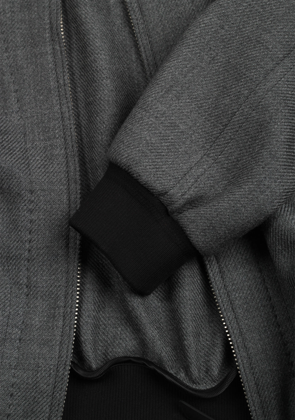 TOM FORD Gray Zipper Bomber Jack Size 48 / 38R U.S.