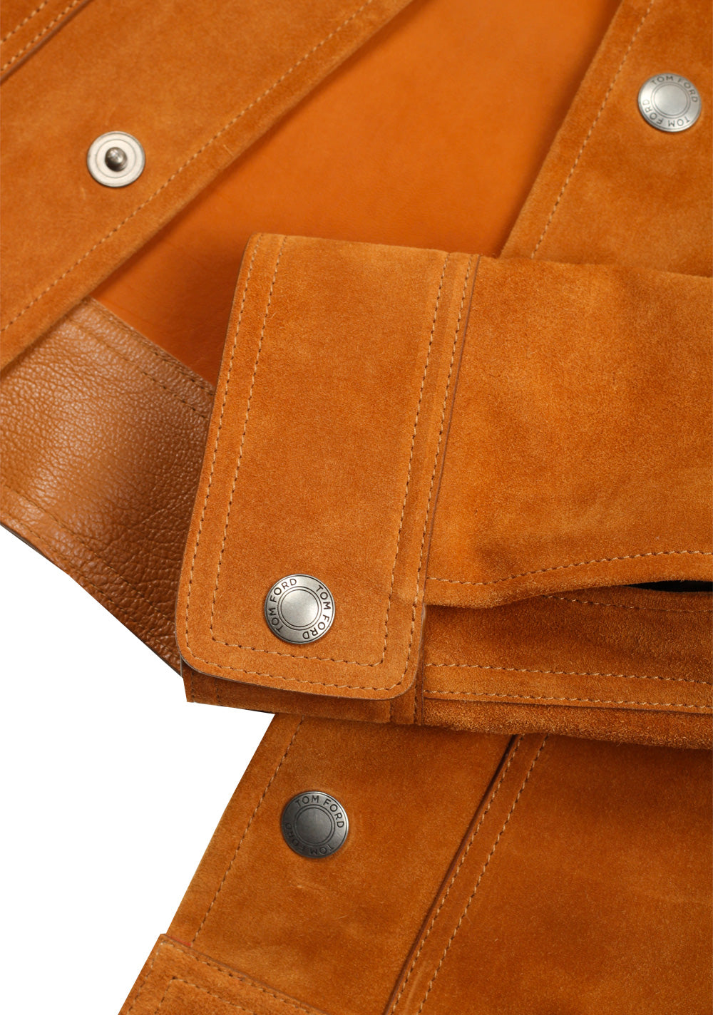 TOM FORD Brown Cashmere Suede Western Jacket Size 48 / 38R U.S. Outerwear