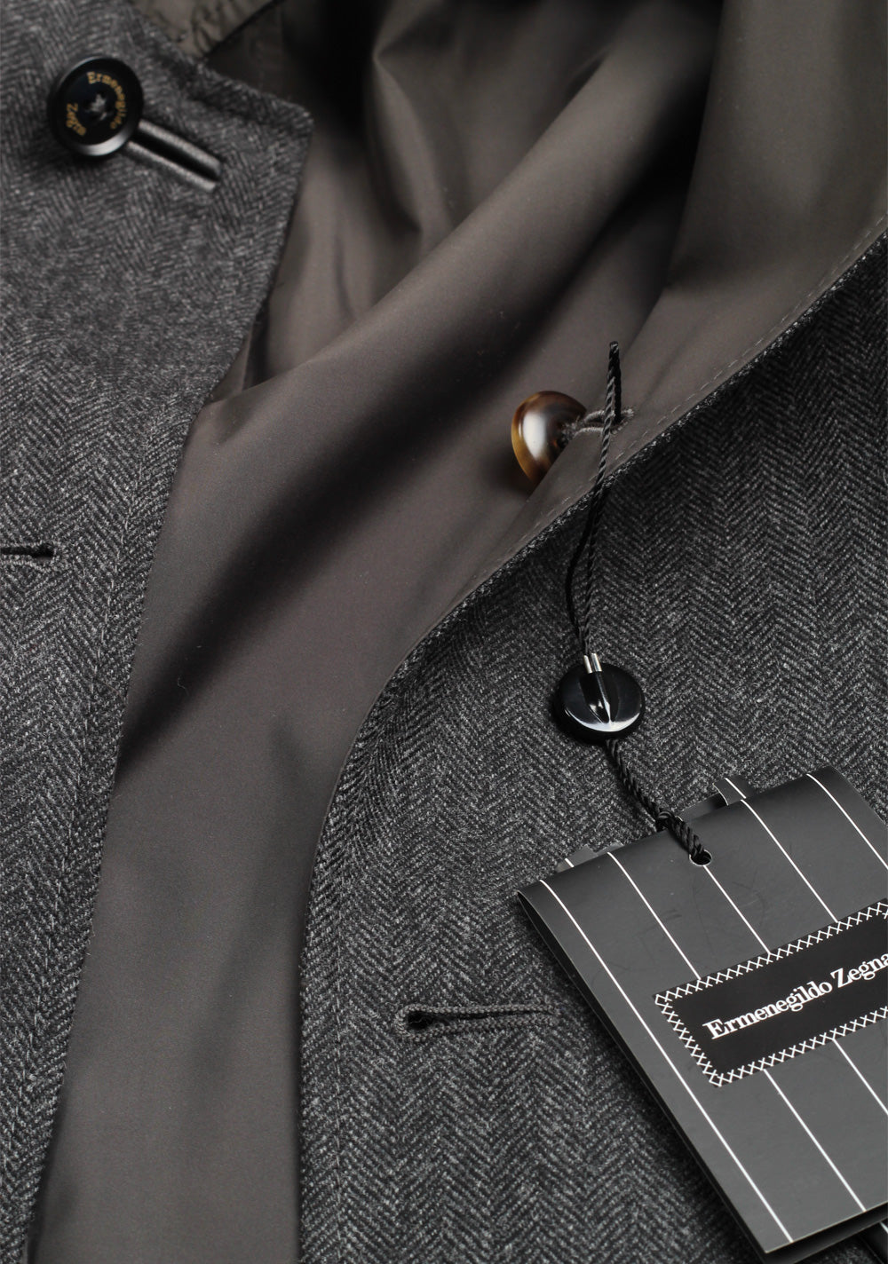 Ermenegildo Zegna Gray Reversible Coat Size 50 / 40R U.S.
