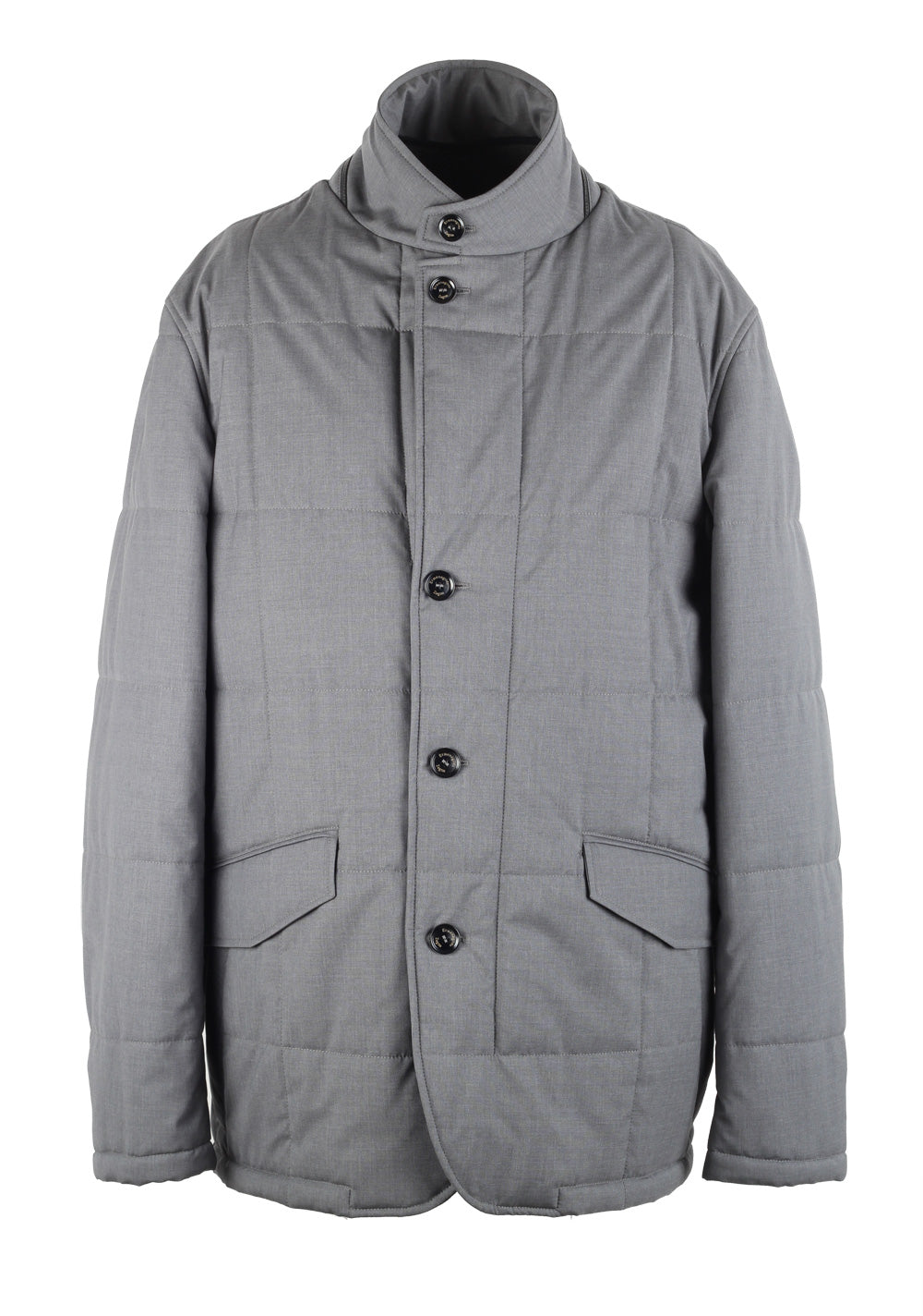 Ermenegildo Zegna Gray Trofeo Elements Parka Coat Size 56 / 46R U.S.